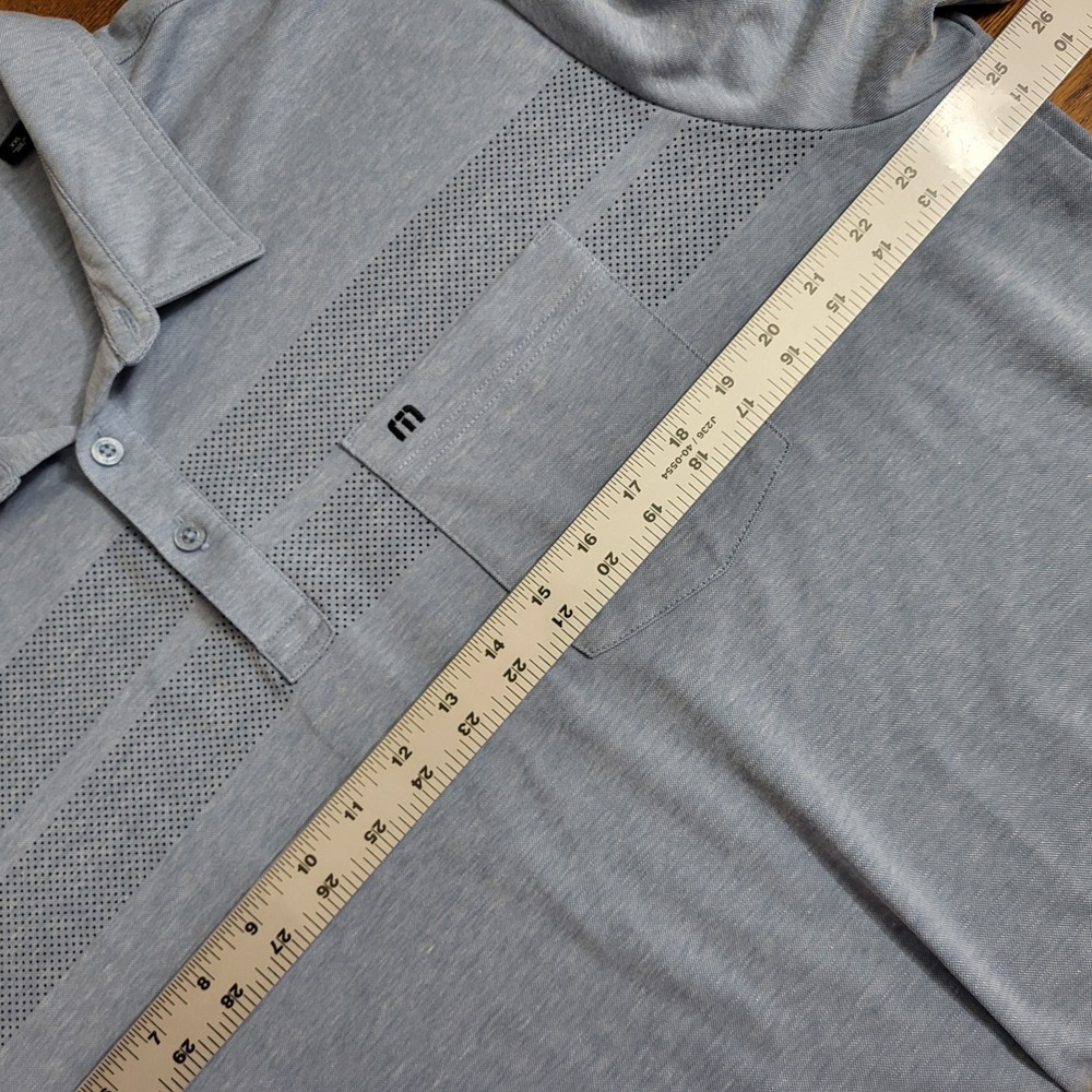 Travis Mathew Mens XXL 2XL Aerial View Golf Polo Shirt Pima Cotton Blend - Picture 6 of 8